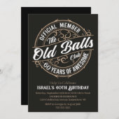 60 Ans Awesome, Invitation Anniversaire (Devant / Derrière)