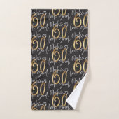 60 ans d'or en fête (Serviette à main)