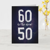 60 Birthday Humor Kaart (Gele Bloem)