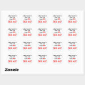 60 Bite me! Ronde Sticker (Vel)