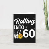 60 Bowling 60ste verjaardag Kaart (Voorkant)