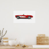 60 Corvette Poster (Keuken)