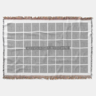 60 de Collage van de Sjabloon van de foto - kan Deken