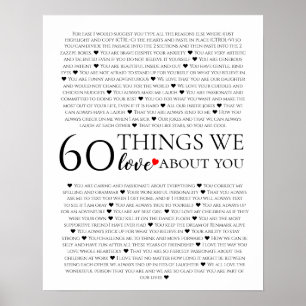 60 dingen waar we van houden, 70e verjaardag poster