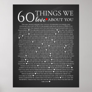 60 dingen waar we van houden, 70e verjaardag poster