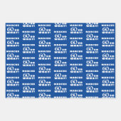 60 dus wat Funny Quote Typografie 60th Birthday Inpakpapier Vel (Voorkant)