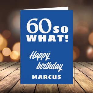 60 dus wat Leuke Citaat Typografie 60ste Verjaarda Kaart