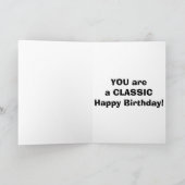 60 EN EEN "KLASSIEKE" GELUKKIGE VERJAARDAG KAART (Binnen)