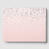 60 en Fabulous 60ste verjaardag roos gouden roze n Gastenboek (Achterkant)