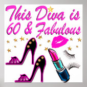60 EN FABULOUS DIVA POSTER (Voorkant)