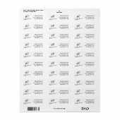 60 en Fabulous Zestigste Verjaardag Elegant Schrif Etiket (Full Sheet)