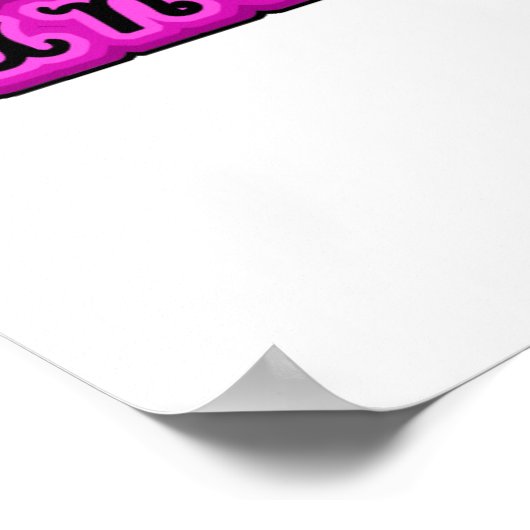 60 en feestdag poster (Hoek)