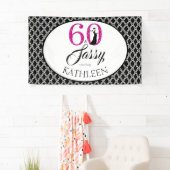 60 en Sassy Aangepaste 60e verjaardag Spandoek (Insitu)
