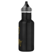 60 en Sassy Gold Folie Verjaardag Water Fles (Rechts)