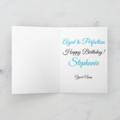 60 en Sensationeel Elegant Ocean Blue Kaart (Binnen)