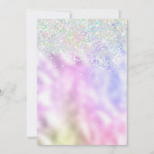 60 en Spectaculaire Glittervlinders Feest Kaart (Achterkant)