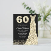 60 en verbluffend!! Begroting 60th Birthday Party  (Staand voorkant)