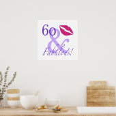 60 en vloeisel poster (Keuken)
