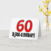 60 Est Juste Un Numéro Carte Anniversaire (Fleur jaune)