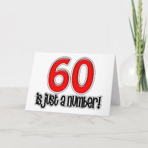 60 Est Juste Un Numéro Carte Anniversaire