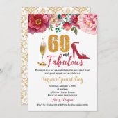 60 et fabuleuse invitation d'anniversaire pour les (Devant / Derrière)
