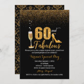 60 et fabuleuse invitation d'anniversaire pour les (Devant / Derrière)