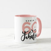 60 et fabuleuse mug d'anniversaire (Devant droit)