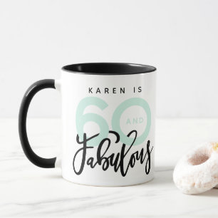 60 et fabuleuse mug d'anniversaire