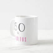 60 et fabuleux 60e anniversaire Beverage Mug (Devant gauche)
