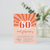 60 et fabuleux Invitation rétro pour 60e anniversa (Debout devant)