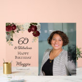 60 et Fabulous Glam Rose Floral fête d'anniversair (Mariage)