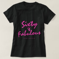 60 Fabulous Neon Roze Naam 60e Verjaardagscadeau