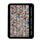 60 Foto Collage Voeg elke naam en leeftijd toe Magneet (Verticaal)