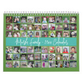 60 Foto Custom Modern Family Green Blauwgroen 2023 Kalender (Hoes)