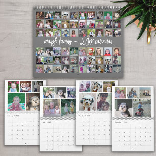 60 Foto - Custom Modern Family Sjabloon Grey 2023 Kalender
