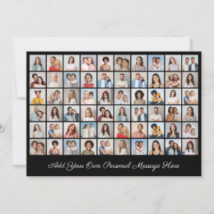 60 Fotocollage Voeg uw eigen groet toe Kaart