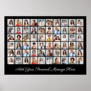 60 Fotocollage Voeg uw eigen Poster voor groet toe
