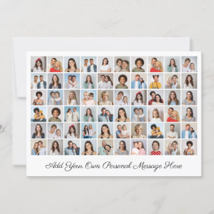 60 Fotocollage Voeg uw eigen Wenskaart toe