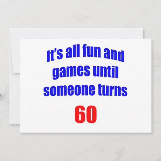 60 Fun en games Kaart (Voorkant)