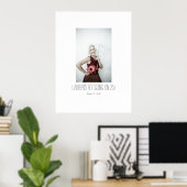 60 gaan op 25 verjaardagscadeau Inloggen Feestbord Poster (Thuiskantoor)