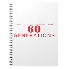 60 generaties volharding en gratie notitieboek