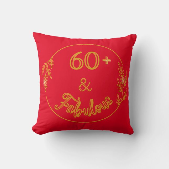 60 Iets en Fabulous Kussen (Voorkant)