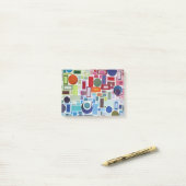 60-inch Disco Retro Mosaic Collage Abstract Post-it® Notes (Op bureau)