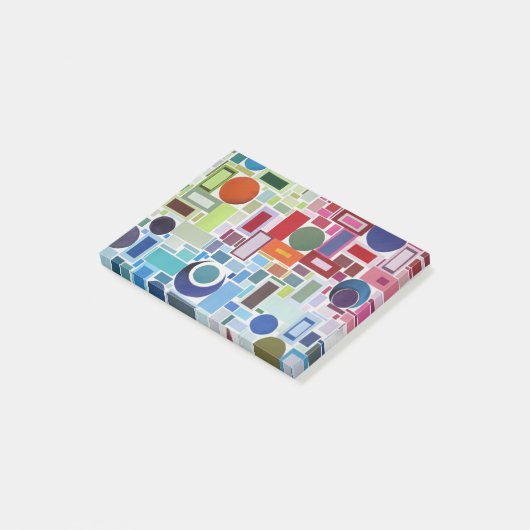 60-inch Disco Retro Mosaic Collage Abstract Post-it® Notes (Schuin)