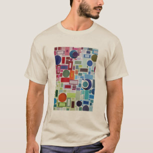 60-inch Disco Retro Mosaic Collage Abstract T-shirt