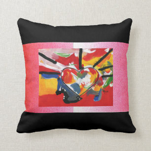 60-inch Peter Max art-stijl hartklep Kussen