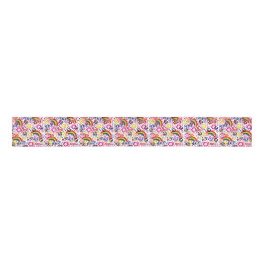 60-inch vredesbordretro grosgrain lint (Voorkant)