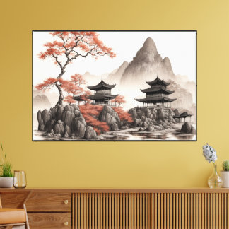 60 inch x 40 inch Mystic Modern Art Canvas Afdruk