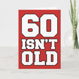 60 is geen oud maar deprimerend Wenskaart Kaart
