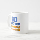 60 Is niet alleen een oude Mok die alleen maar afd (Voorkant links)